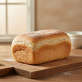 Freshly baked sandwich bread loaf