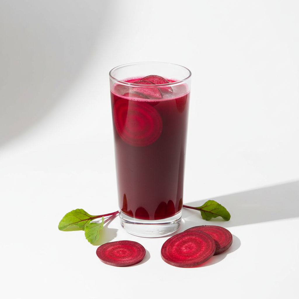 Glass of beetroot juice