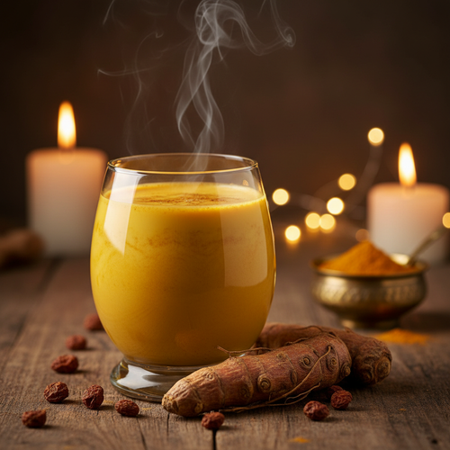 Ashwagandha wellness drink in glass